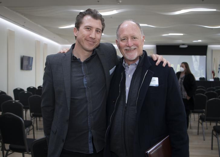 Aaron Marchand, senior vice president, Turton Commercial Real Estate; Randy Dixon, regional managing director, Colliers International