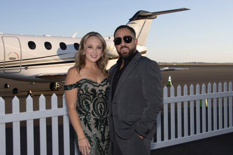 Paulo Morgado, senior superintendent, CW Dillon, and Kelsey Morgado, vice president of public relations, Randle Communications