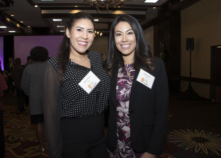 Melanie Figueroa, executive director of government affairs, Verizon; and Sophia Garcia, executive director of community affairs and government relations, Verizon