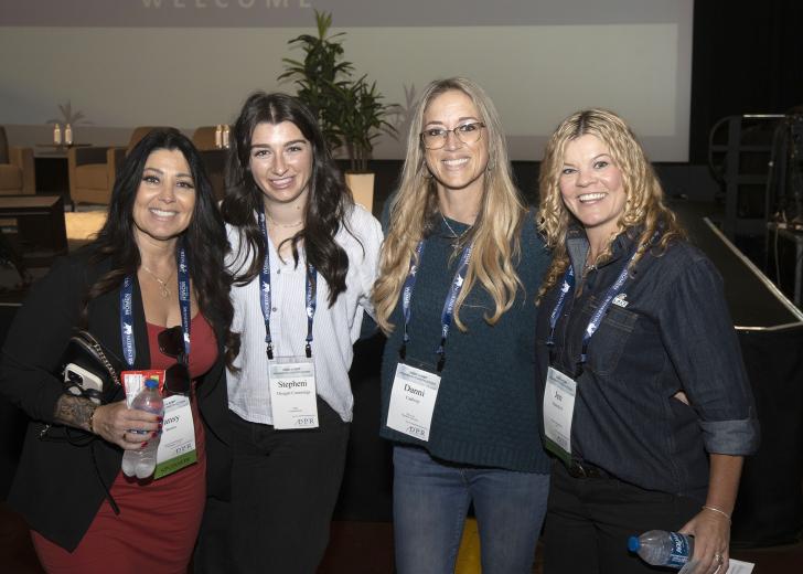 Pansy Romo, partner and vice president, Intech Mechanical; Stepheni Dougan Cummings, design manager, DPR Construction; Danni Cadway, business and sales, Nor-Cal Pipeline Services; and Jen Matulich, director of business development and marketing, Solace Enterprises