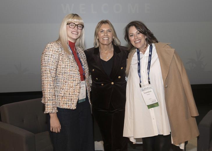 Victoria Valdez, Valdez Painting; Sandy Yawn, conference guest speaker and captain, Bravo’s “Below Deck: Mediterranean”; and Veronica Padilla, owner, Valdez Painting