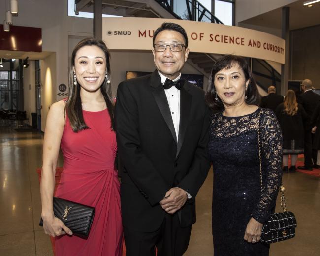 Dr. Nicole Lau, emergency medicine physician, Vituity; Paul Lau, CEO and general manager, SMUD, and his wife, Rosaline Lau