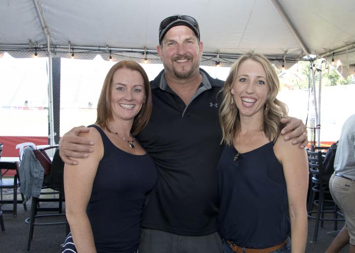 Doug Fortier, construction and engineering manager, AT&T; Amber Fortier, Realtor, Nick Sadek Sotheby’s International Realty; member, Realtors Who Shrine; Erin Weiztenberg, sales representative, Tahoe Blue Vodka