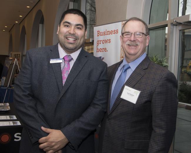 Johnny Perez, community banking supervisor, SAFE Credit Union; and Dave Roughton, president and CEO, SAFE Credit Union