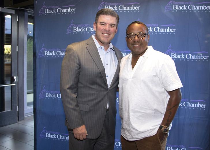 Scott Robertson, chief community banking officer, Tri Counties Bank; Kenneth Johnston, CEO, KJ2 Productions