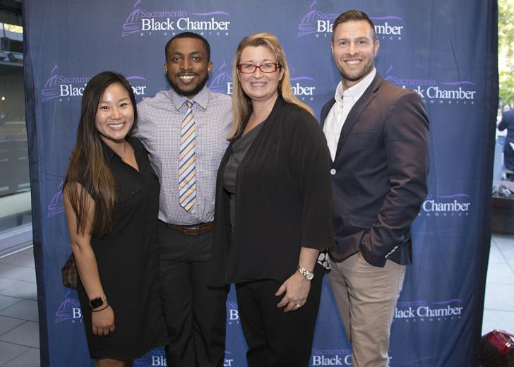 From Siemens Mobility: Leslie Okamoto, senior manager of business governance and outreach; Henry Ajayi, business governance and outreach professional; Michelle Picard, director of business governance and risk management; Will Wright, business governance and diversity outreach professional
