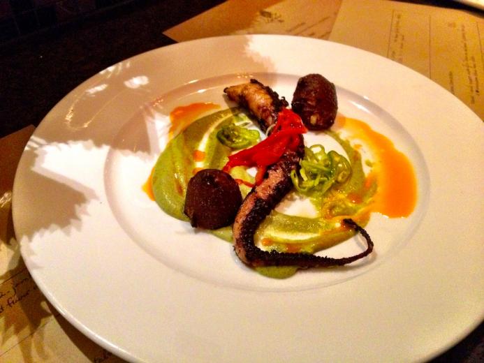 The octopus was tender, not chewy The octopus was tender, not chewy