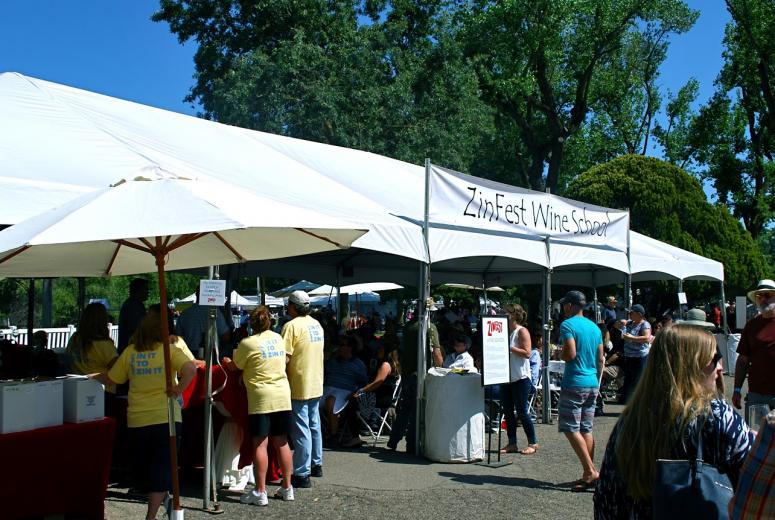 Zinfandel from Lodi makes up about 40% of the California market, but vintners were excited to share unique varietals. Here, folks line up to learn about the region's wine. Zinfandel from Lodi makes up about 40% of the California market, but vintners were excited to share unique varietals. Here, folks line up to learn about the region's wine.