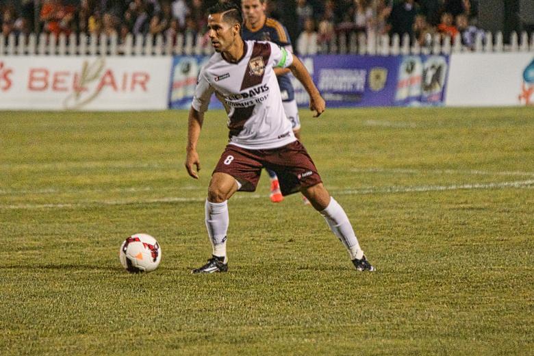 Rodrigo Lopez scored all three goals to win last Saturday's game.
(Steve Martarano) Rodrigo Lopez scored all three goals to win last Saturday's game.
(Steve Martarano)