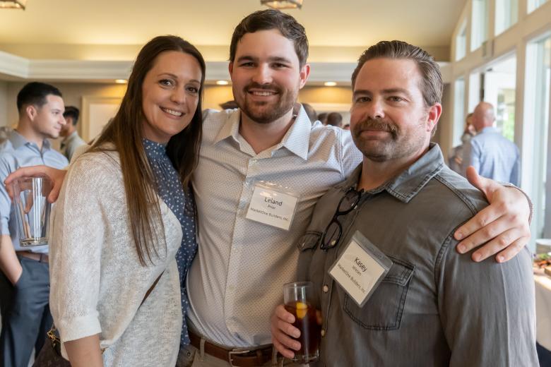 From MarketOne Builders: Amy Wheeler,
senior project engineer; Leland Prior, project engineer;
Kasey Wiesen, safety manager