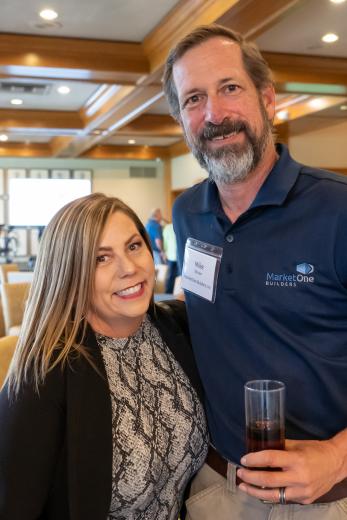 Trena Ellis, VP of facilities, SAFE Credit Union; Mike
Brown, senior project manager, MarketOne Builders