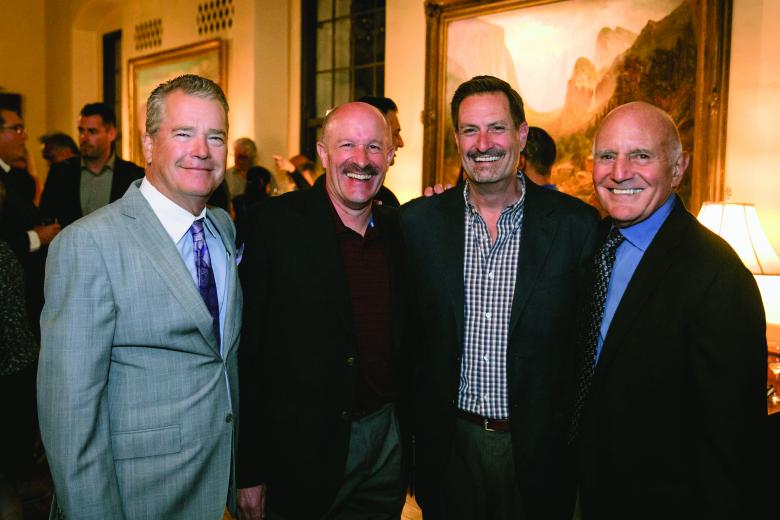 James Beckwith, president/CEO, Five Star Bank; Ted Rowlee, VP/COO, Wholesale Trailer Supply and Karl Potter, president/CEO, both from Wholesale Trailer Supply; and Dave Lucchetti, president/CEO, Pacific Coast Building Products