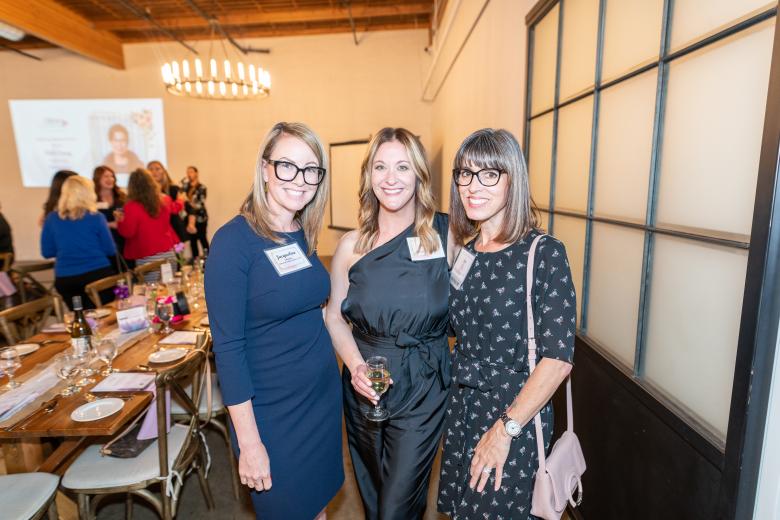 Jacqueline Schinnerer, CEO, Commercial Capital Solutions; Suzi Lewis, AVP/branch manager,
Oak Valley Community Bank; Jennifer Rogers, business development manager, Swinerton
