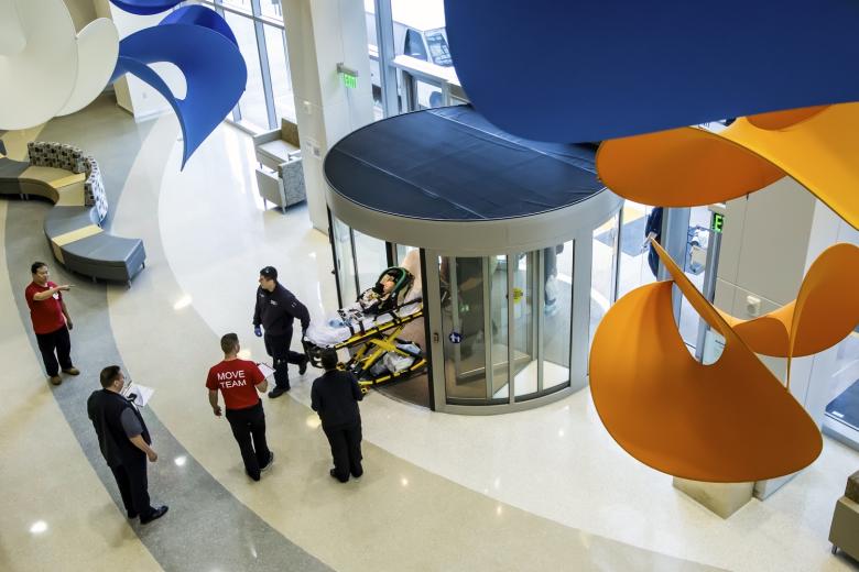 Members of Sutter's red "Move Team" welcome each patient – even the tiniest ones – to the new Anderson Lucchetti Women's and Children's Center. Children, newborns, preemies in the neonatal intensive care unit, new mothers, open-heart surgery patients and many others were transported from Sutter Memorial Hospital on Saturday, August 8, 2015. Members of Sutter's red "Move Team" welcome each patient – even the tiniest ones – to the new Anderson Lucchetti Women's and Children's Center. Children, newborns, preemies in the neonatal intensive care unit, new mothers, open-heart surgery patients and many others were transported from Sutter Memorial Hospital on Saturday, August 8, 2015.
