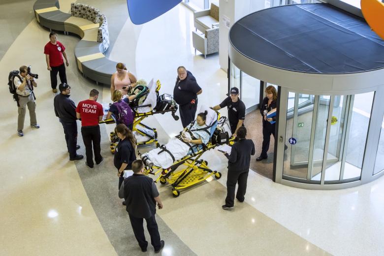 Each patient moved to the new Sutter Medical Center campus was transported in an advanced life support ambulance staffed with at least one registered nurse. Each patient moved to the new Sutter Medical Center campus was transported in an advanced life support ambulance staffed with at least one registered nurse.