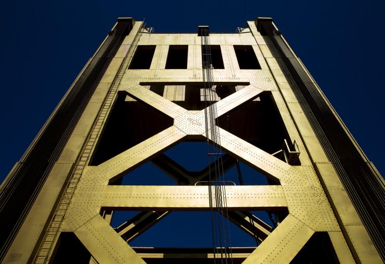 Tower Bridge was erected in the early 1930s, during the Great Depression. "If we've learned anything from history, it's that infrastructure can still be done," says Caltrans Public Information Officer Dennis Keaton. "They were able to construct this bridge during the bleakest of economic times." Tower Bridge was erected in the early 1930s, during the Great Depression. "If we've learned anything from history, it's that infrastructure can still be done," says Caltrans Public Information Officer Dennis Keaton. "They were able to construct this bridge during the bleakest of economic times."
