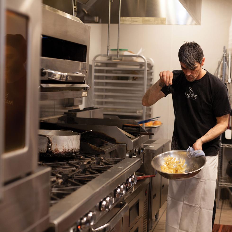 Matthew Kramer, daytime chef, Magpie Café