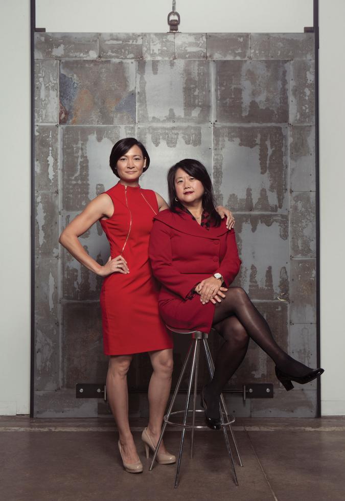 Bernadette Austin, project manager, Domus Development; and Meea Kang, president and founding partner, Domus Development
