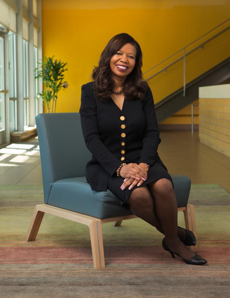 La Shelle Dozier at the 7th & H apartment complex in downtown Sacramento, which includes 150 units, comprehensive resident services and a health clinic. SHRA provided $24 million in funding to the $47 million project. 