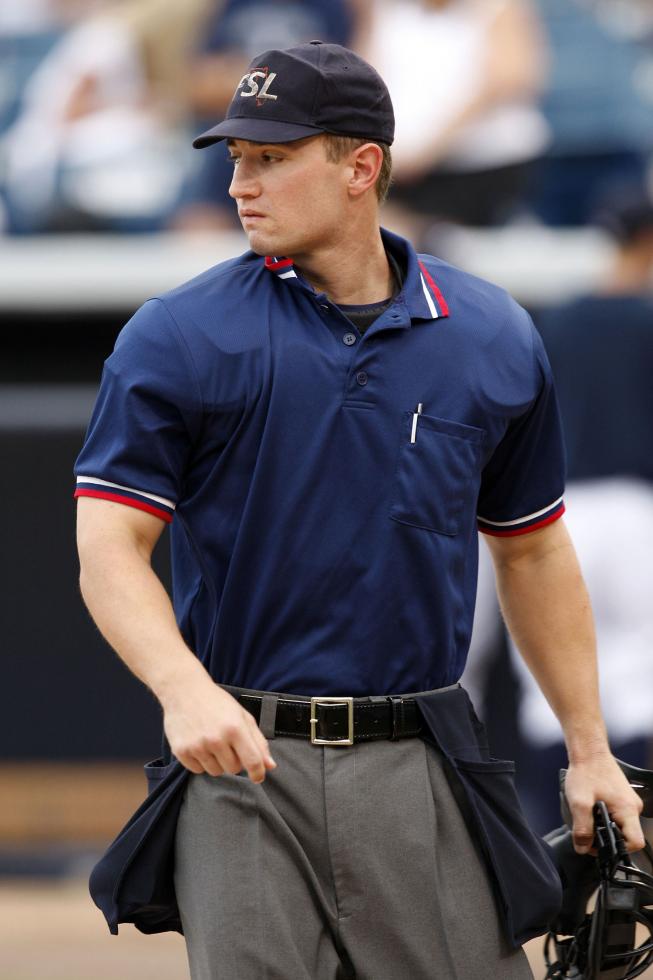 Jordan Ferrell is one of more than 230 professional umpires vying for a coveted promotion to Major League Baseball. photo: Mike Janes 