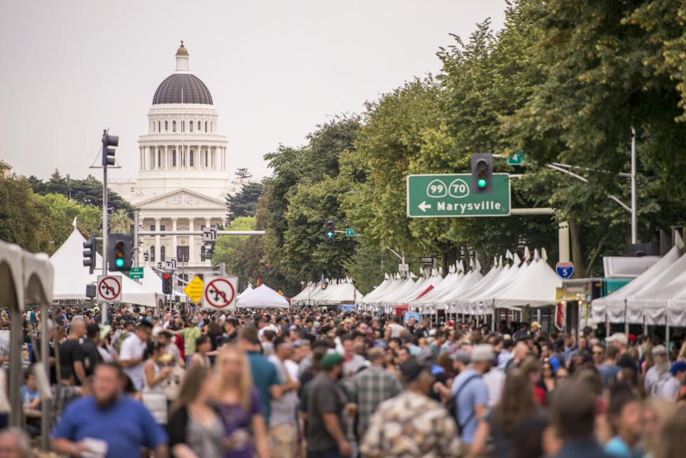 This year’s California Craft Beer Festival will once again take place on Capitol Mall.(Photo courtesy California Craft Brewers Association)