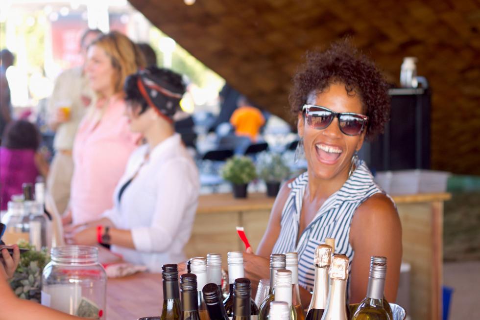 An employee works at Off the Grid: Friday Nights at The Barn in September. (Photo by Willie Clark)
