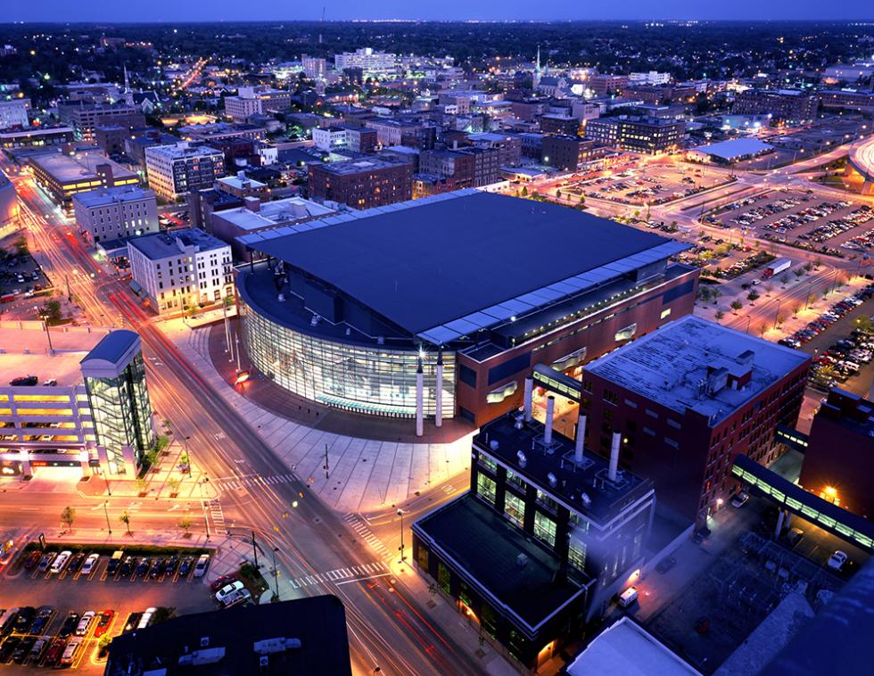 The Van Andel Arena in Grand Rapids, Mich., which opened in October 1996, brought in 255,000 new visitors in just one year. (shutterstock)