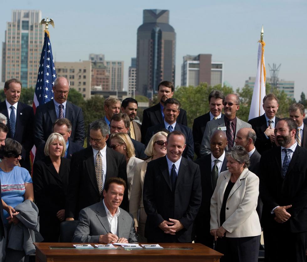 Gov. Arnold Schwarzenegger signed SB 375 in 2006.

(Photo courtesy of the office of the governor)