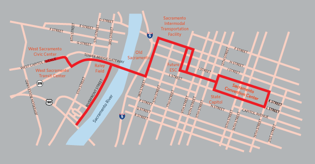 Proposed streetcar route

(image courtesy of SACOG)