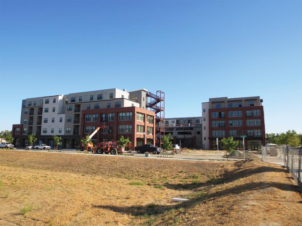 Cannery Place, a 180-unit apartment complex, is the first residential phase to open in Township 9. Sacramento officials hope more than 2,300 apartments and townhouses will eventually rise at the development.

(photo: Noah Lane)