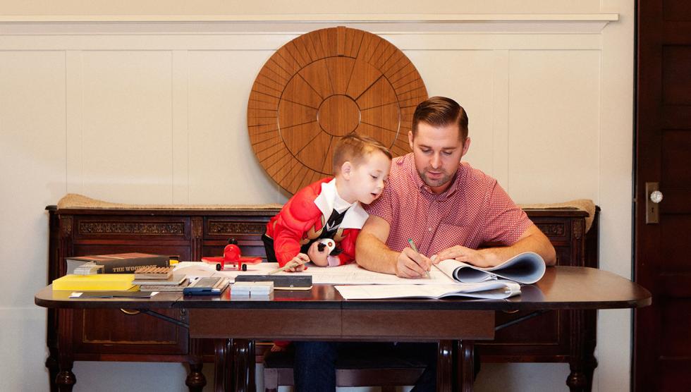 Lechowick and his son, Noah