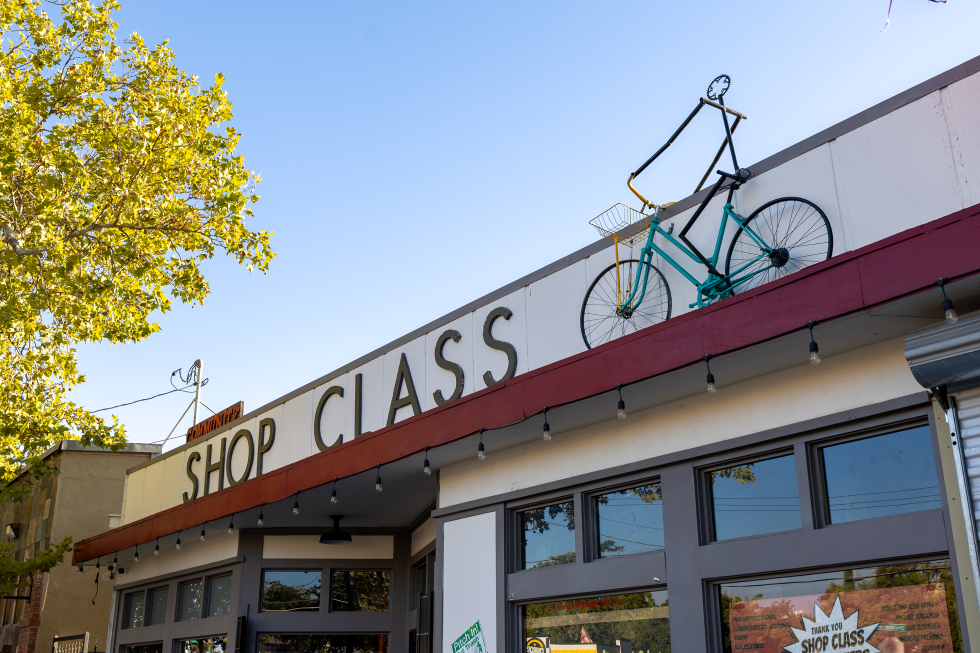 The Community Shop Class building on Stockton Boulevard on August 30.