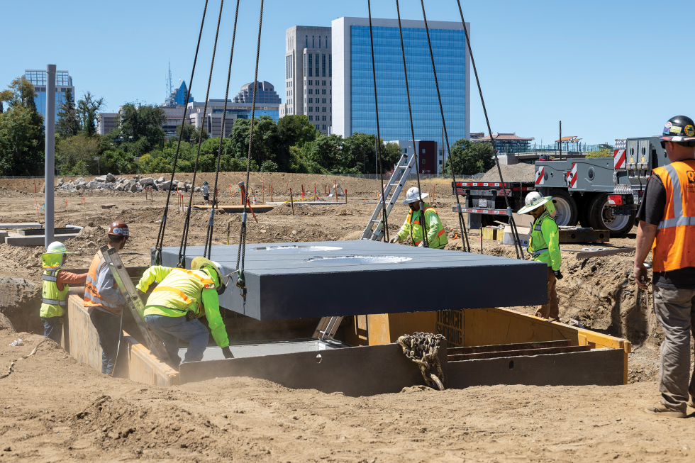 Sacramento Republic FC broke ground in August on a 20,000-seat, $450 million canopied stadium at the historic Railyards. (Photo by Steve Martarano)