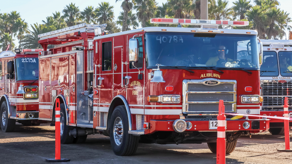 When a wildfire strikes anywhere in the state, mutual aid is called in, meaning available firefighters from other agencies assist other communities battling a blaze. Here, Auburn firefighters assisted in a Northern California wildfire. (Photo courtesy of Cal Fire)