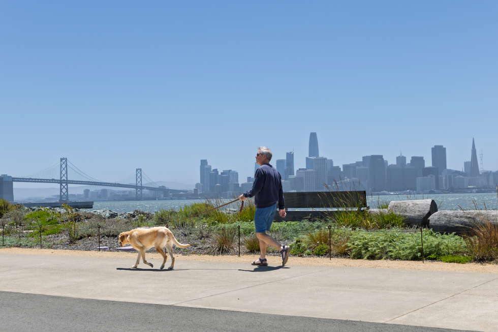 The island offers panoramic views of nearby San Francisco. (Photo by Steve Martarano)
