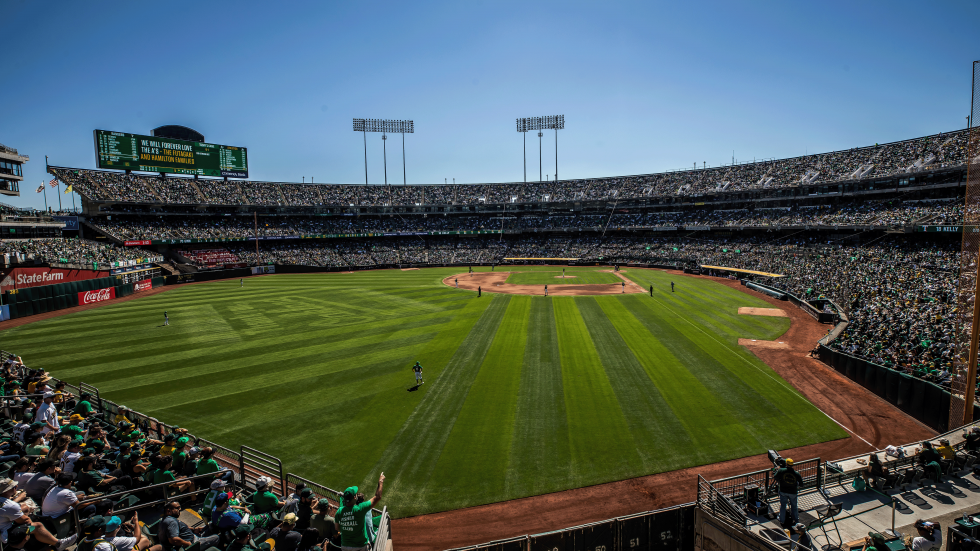 The final game at the Oakland Coliseum on Sept. 26 drew a sellout crowd of almost 47,000, the best attendance of the season.
