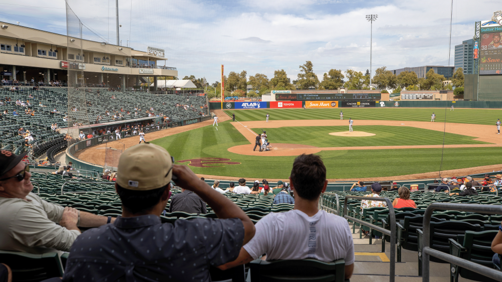 Fans take in a day game at Sutter Health Park during the River Cats’ final home series of the 2024 season on Sept. 18.