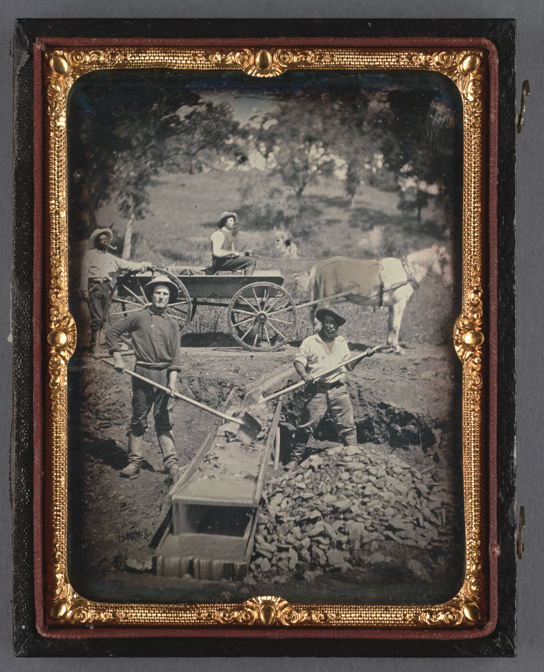 A Black gold miner during the California Gold Rush. (Courtesy of the California History Room, California State Library, Sacramento, California.)