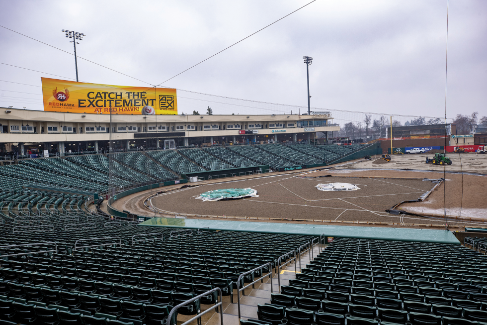 During the San Francisco Giants Fan Fest at Sutter Health Park on Feb. 1, fans got a look at the park’s field which was under construction to meet MLB standards for the upcoming arrival of the A’s season.