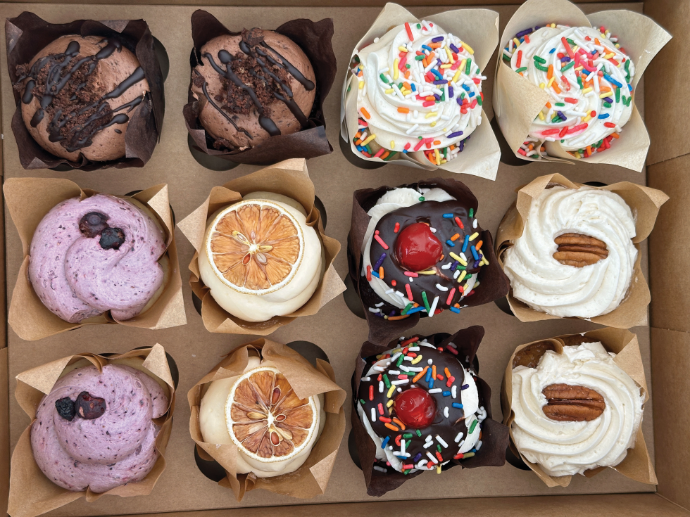 Sweet Haven Bakery in Fair Oaks offers a variety of cupcake flavors that change monthly and seasonally. (Photo by Claycomb Photography, courtesy of Sweet Haven Bakery)