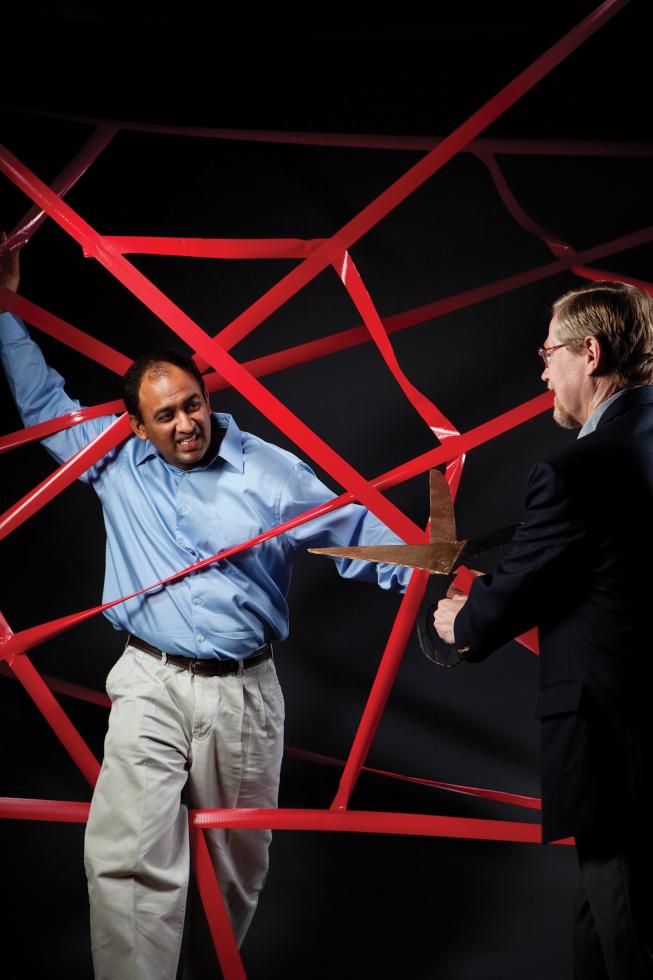 Vikram Janardhan, CEO, Insera Therapeutics; and Cary Adams, founder of, Proximal Ventures. 