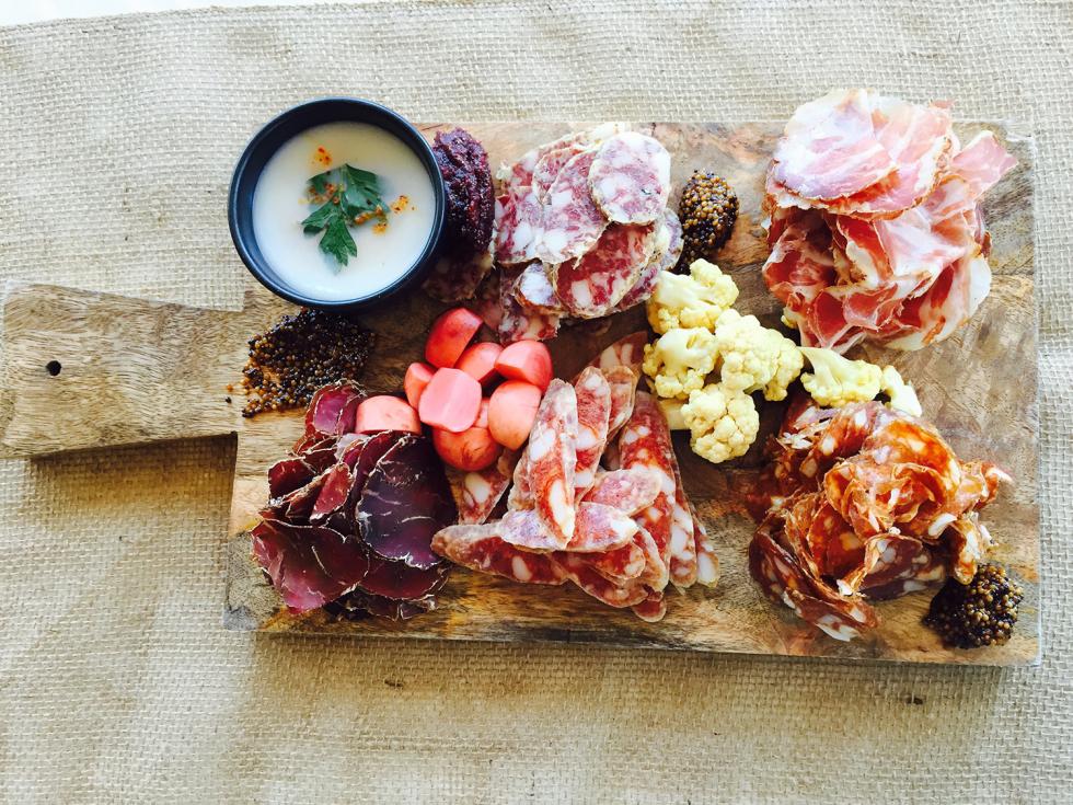 Charcuterie curated by Chef Brock MacDonald of LowBrau