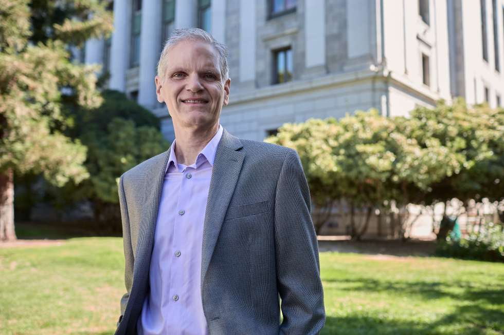 Scott Graves, budget director at the California Budget & Policy Center, says state budgets are projections, and policymakers have to make decisions based on the information available at the time. (Photo by Tyrel Tesch)