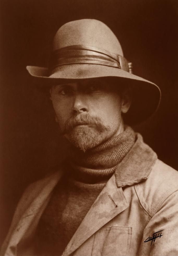 Edward Curtis' self portrait circa 1899. (Public domain photo via Wikimedia Commons)
