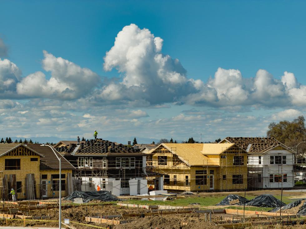 A housing development under construction in West Sacramento in 2026. (Shutterstock photo)