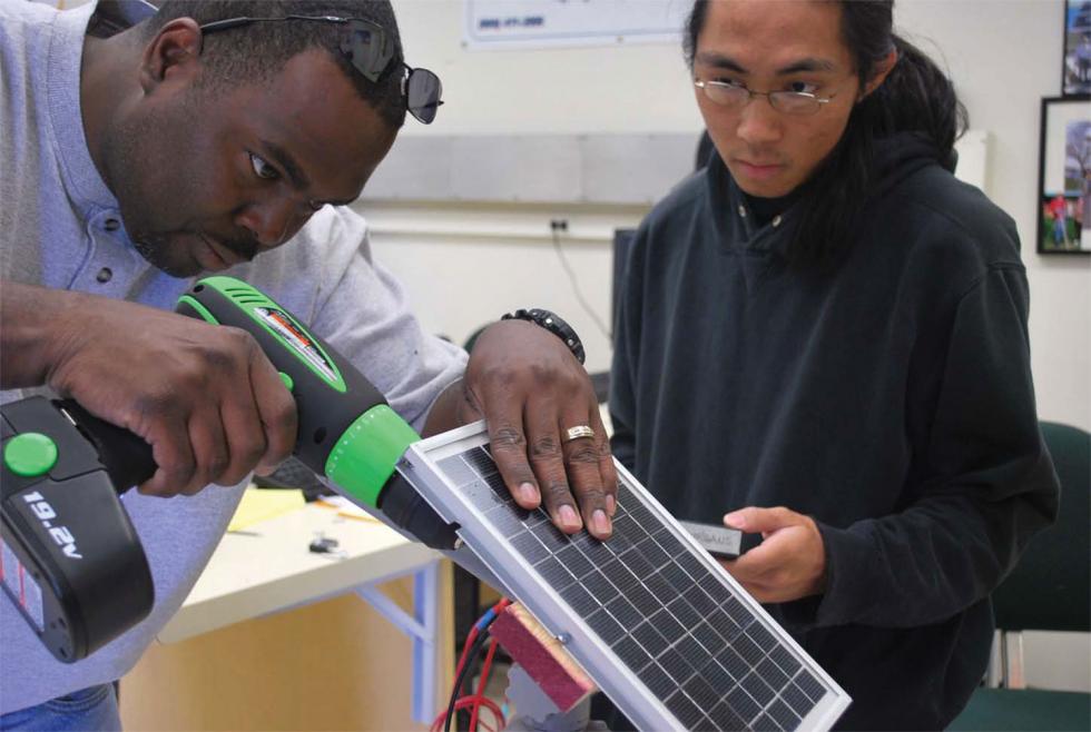 The Los Rios Community College District launched the GreenForce Initiative, introducing technology such as solar panels into the classroom.

(Photo courtesy of Los Rios Community College District)