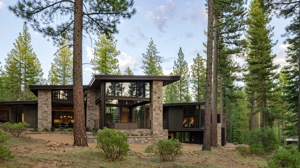 Embedded within the granite-studded and pine mountain terrain of Martis Camp in Truckee, this exclusive modern residence was completed in late 2025. (Photo by Stephanie Russo)