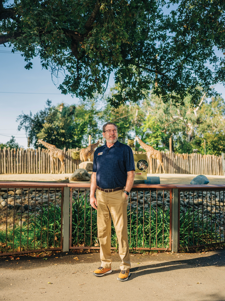 Sacramento Zoological Society CEO Dan Simon was chosen to lead the zoo after a nationwide search. He hopes to expand the size of the zoo and bring in more exhibits. (Photo by Francisco Chavira)