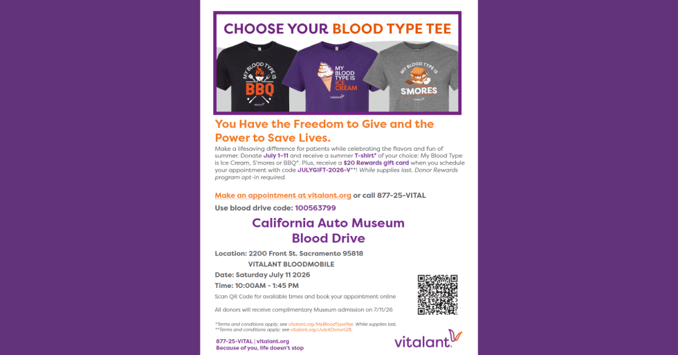 Blood Drive at the California Automobile Museum