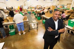 Inside the Rapid Ramen production facility. UC Davis graduate Chris Johnson developed the noodle-cooking product, which is now available in stores nationwide.